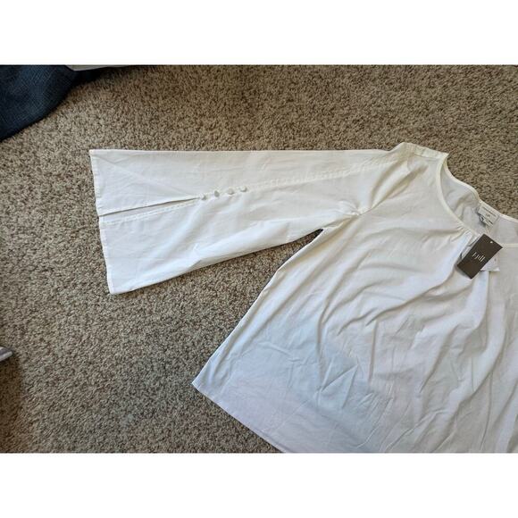 J. Jill Crisp, cotton blouse/shirt; size Med/Petite; Lightweight summer blouse - Picture 3 of 12